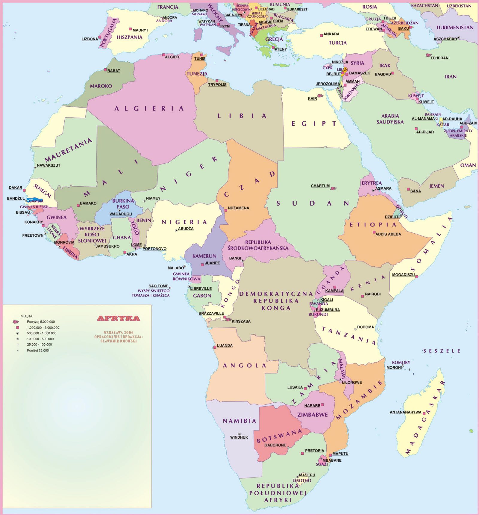 Afryka Państwa I Stolice Quiz Mapa Panstw Afryki | Mapa Przystanków